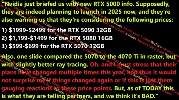 黃仁勳不手軟！英偉達RTX 50系列價格首曝：5090這漲幅迅猛